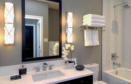 Освітлення у ванній кімнаті: варіанти, дизайн, безпека