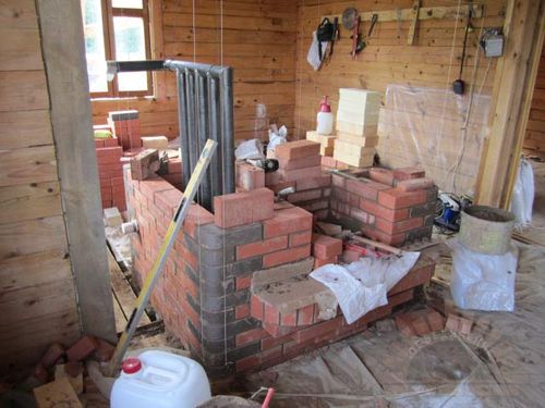 Пристрій водяного опалення від печі в будинку: відео монтажу, фото схем