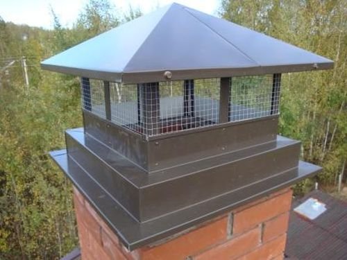 Як і з чого зробити козирок для димоходу: фото варіанти Як і з чого зробити козирок для димоходу: фото варіанти