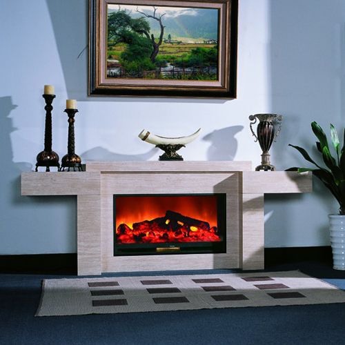 Електричний камін білого кольору в інтерєрі: ідеї фото