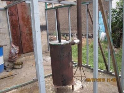 Піч тривалого горіння на тирсі: монтаж своїми руками