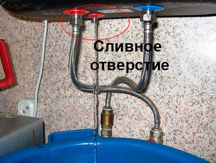 Як злити воду з бойлера   інструкція