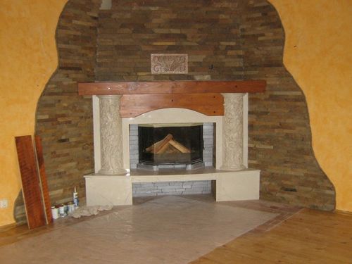 Декор каміна своїми руками: фото ідеї і відео урок