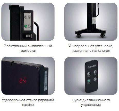 Електричні конвектори Ballu BEP E (1000, 1500, 2000)   огляд лінійки