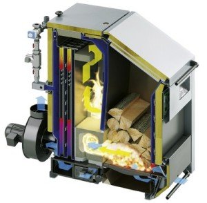 Твердопаливні опалювальні котли з водяним контуром Твердопаливні опалювальні котли з водяним контуром