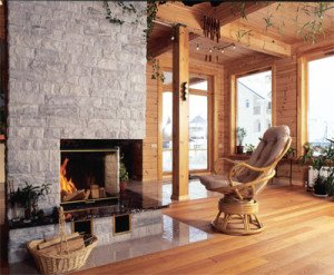 Установка каміна в деревяному будинку: особливості і правила