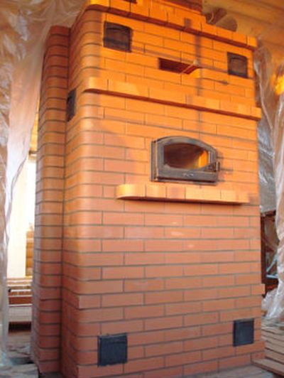 Кладка печі голландки з плитою: відео своїми руками
