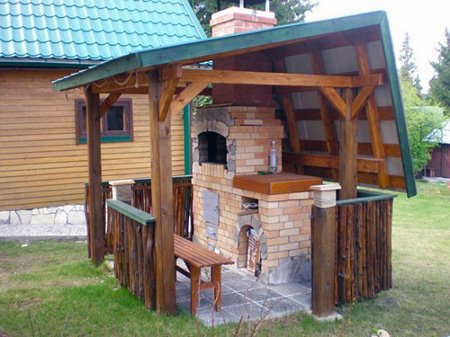 Барбекю з цегли своїми руками: варіанти вуличних печей