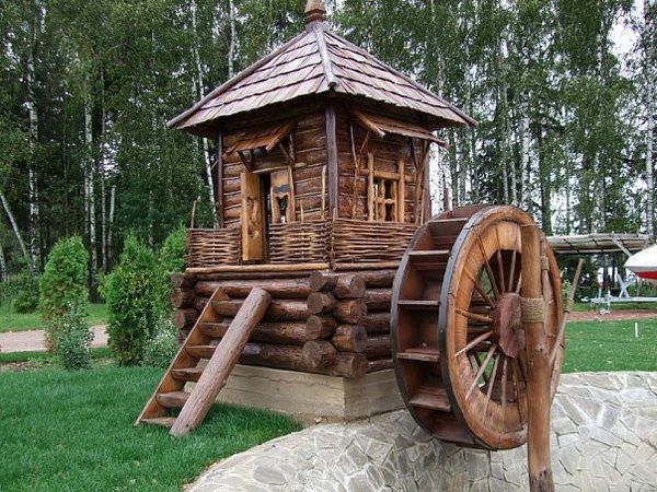 Як зробити декоративну водяний млин: ідеї, креслення з розмірами, покрокова відеоінструкція