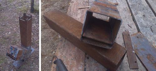 Піч Робінзон ракетна похідна: реактивна за кресленнями своїми руками