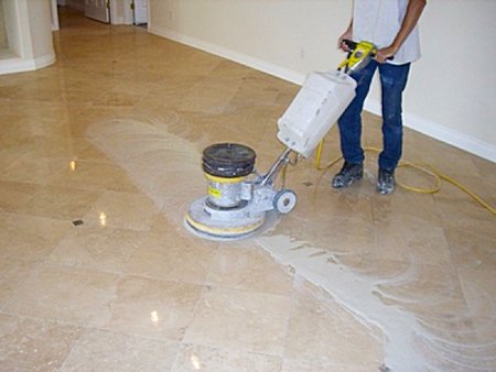 Шліфування, полірування і кристалізація мармурового підлоги