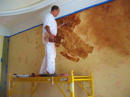 Венеціанська штукатурка в інтерєрі будинку