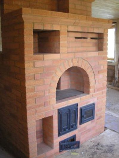 Кладка печі голландки з плитою: відео своїми руками