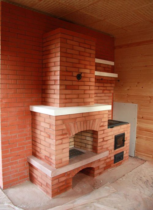 Печі суміщені з каміном: порядовка, відео своїми руками, фото