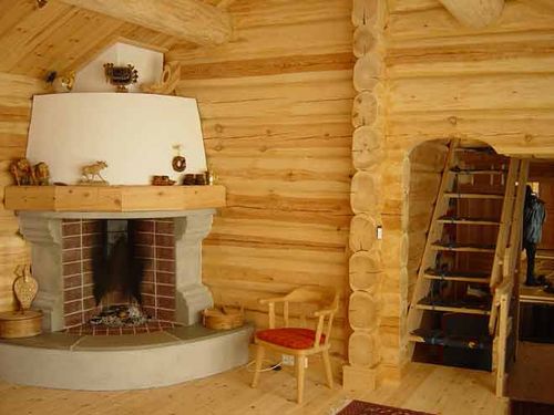 Деревяний камін своїми руками: фото в інтерєрі, відео