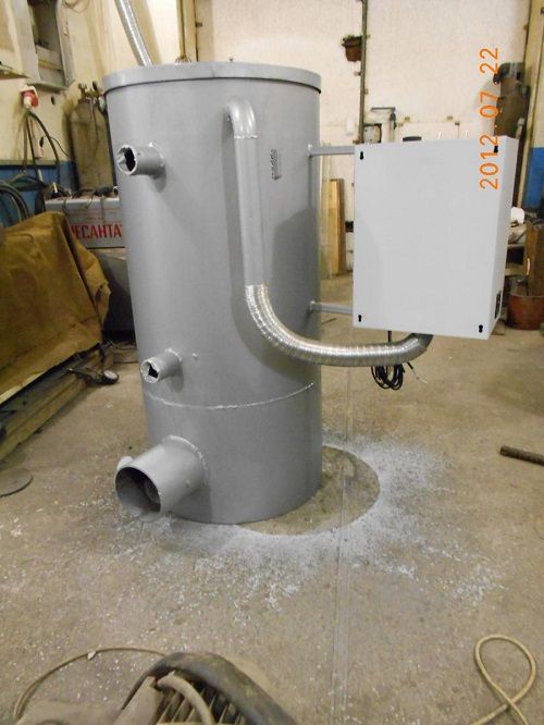 Котли на відпрацьованому маслі, відгуки про саморобних котлах – фото і креслення