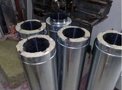 Схема складання і установки димоходу з нержавіючої сендвіч труб: фото, відео