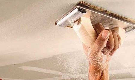 Фінішна шпаклівка стелі під фарбування: яка краще, технологія робіт