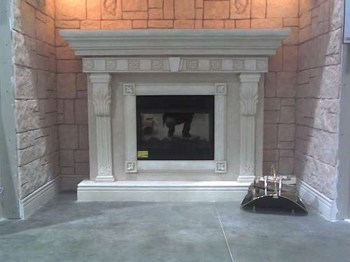 Камін з пінопласту   зробити своїми руками: фото