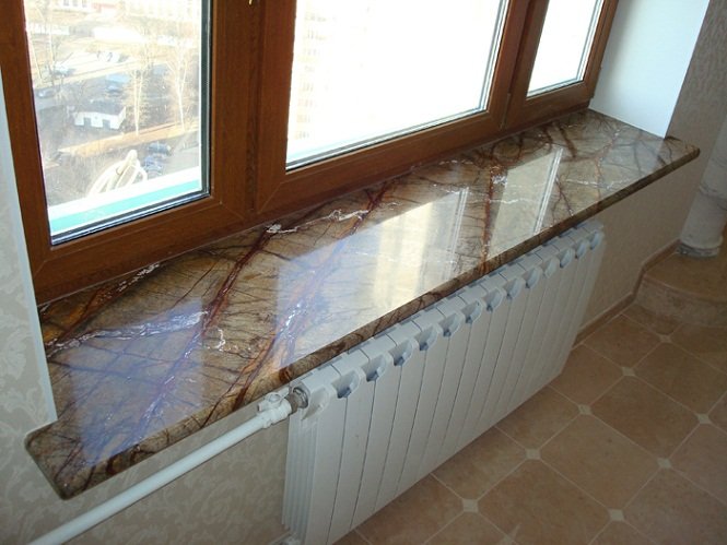 Підвіконня з мармуру   благородний елемент інтерєру