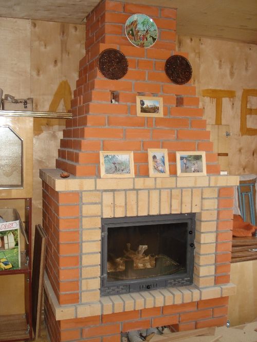 Проекти камінів з цегли на фото безкоштовно