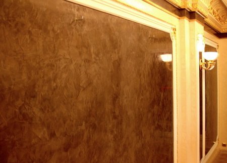 Венеціанська штукатурка в інтерєрі будинку