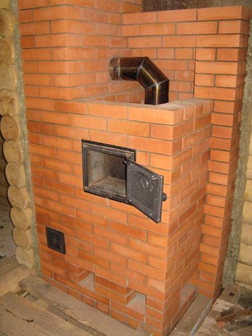 Кладка дровяної печі для лазні з цегли: відео своїми руками, фото креслень