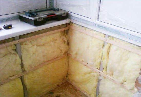 Чим утеплити балкон своїми руками всередині: мінватою, пінопластом