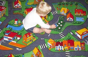 Як вибрати ковролін для дитячої кімнати з малюнком