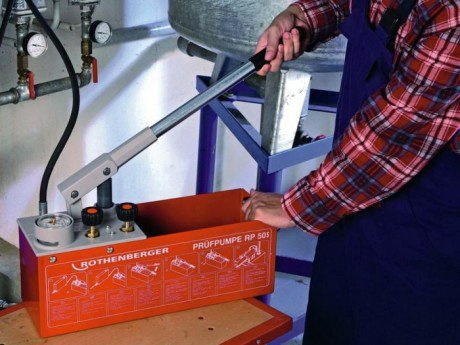 Опресовування системи опалення возухом, акт обпресування