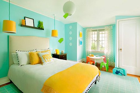 Спальня в бірюзових тонах: ідеї оформлення