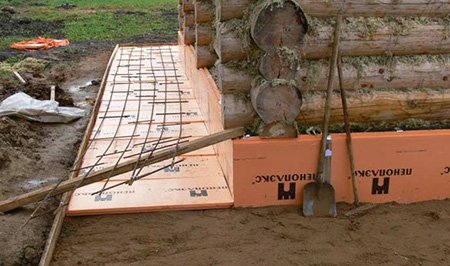 Утеплення фундаменту екструдованим пінополістиролом