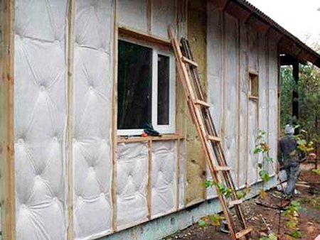 Утеплення стін зовні мінватою під сайдинг або штукатурку