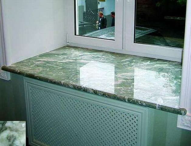 Підвіконня з мармуру   благородний елемент інтерєру