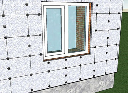 Утеплення стін ззовні пінопластом своїми руками