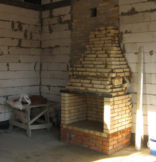 Кладка димоходу з цегли своїми руками: фото креслень і схем, відео