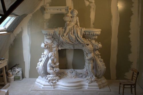 Ліпнина для каміна: фото, своїми руками, відео