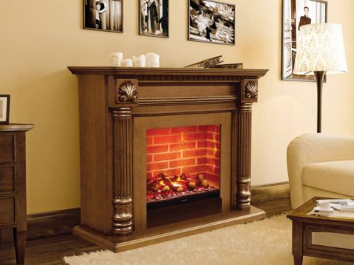 Електричні каміни в інтерєрі вітальні: кутові, фото, відгуки