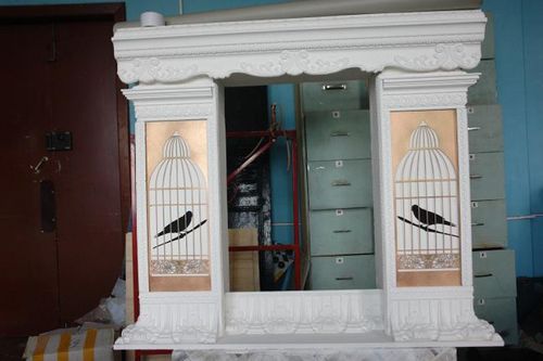 Камін з пінопласту   зробити своїми руками: фото