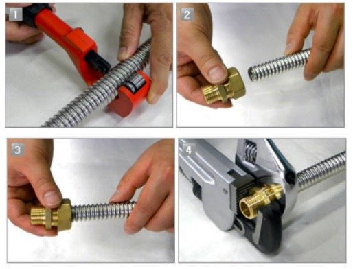 Гофровані нержавіючі труби для опалення, монтаж сталевих гнучких труб Гофровані нержавіючі труби для опалення, монтаж сталевих гнучких труб