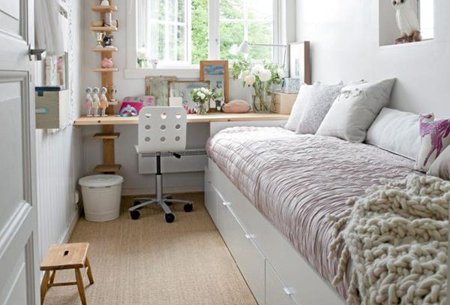 Дизайн вузької спальні: планування, розстановка меблів