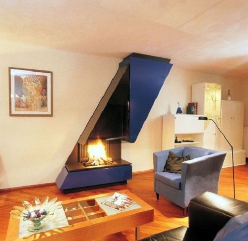 Дизайн камінів в стилі Хай Тек в інтерєрі: ідеї фото