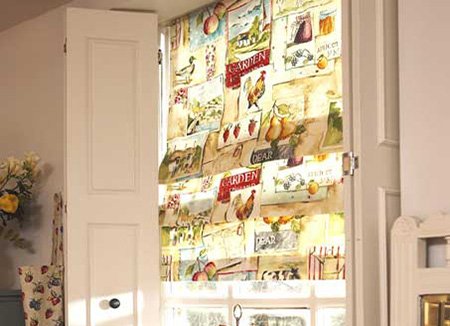 Штори в стилі кантрі в інтерєрі будинку