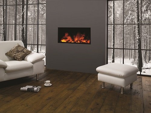 Камін в інтерєрі будинку в стилі модерн: фото варіанти