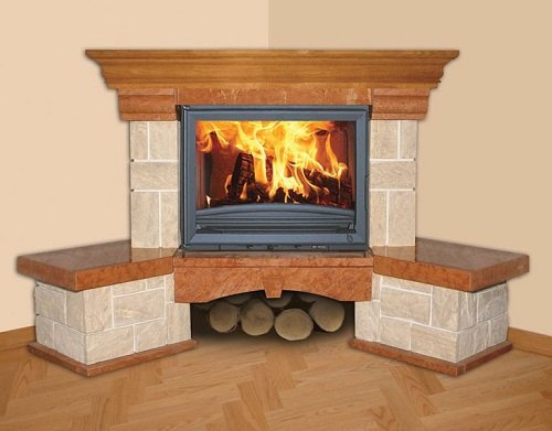 Вітальня з каміном в сучасній квартирою: фото дизайнів інтерєрів