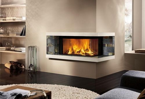 Каміни зі склом: фото варіанти дверцят для дому та дачі Каміни зі склом: фото варіанти дверцят для дому та дачі