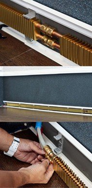 Плинтусное опалення своїми руками, система теплий плінтус