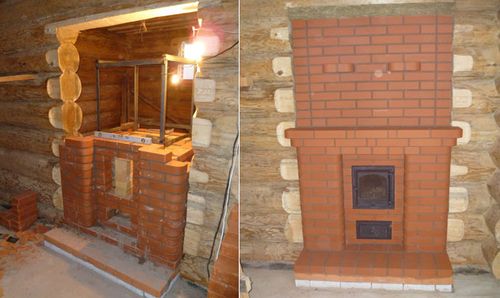 Кладка дровяної печі для лазні з цегли: відео своїми руками, фото креслень