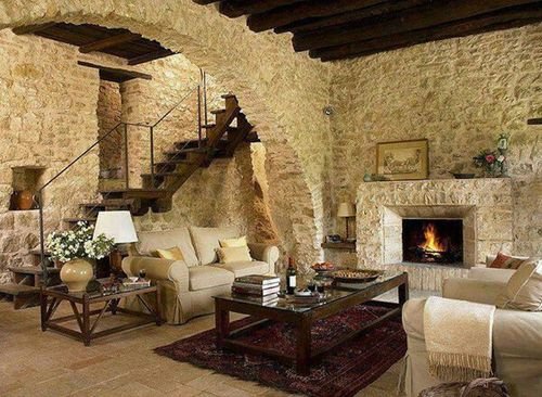 Камін в стилі Прованс в інтерєрі: фото ідеї своїми руками