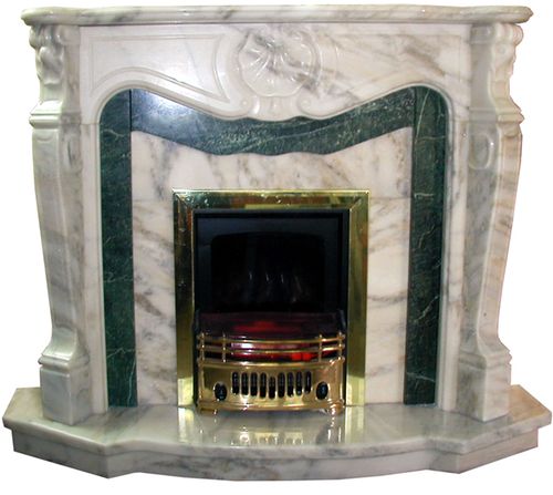 Портал для каміну з штучного мармуру: фото в інтерєр Портал для каміну з штучного мармуру: фото в інтерєр